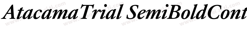 AtacamaTrial SemiBoldContrastotf字体转换
